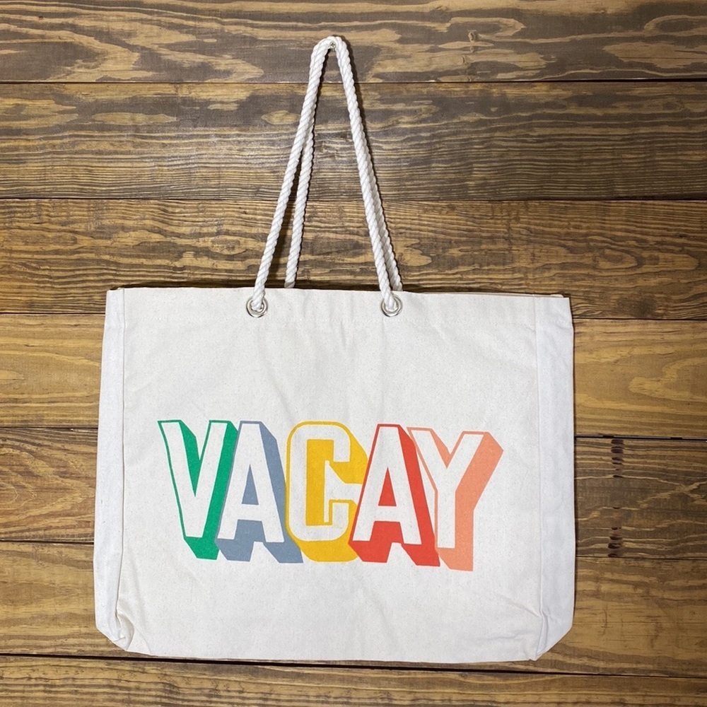 Canvas Beach Tote - Picture 6 of 7